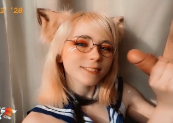 Sweetie Fox Blowjob Dick Neighbor and Cum in Mouth