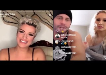 Seth Gamble & Kenzie Taylor go on Instagram Live with Naked News!