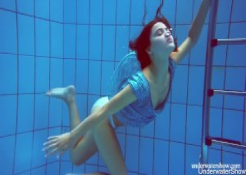 Flying panties underwater of Marusia